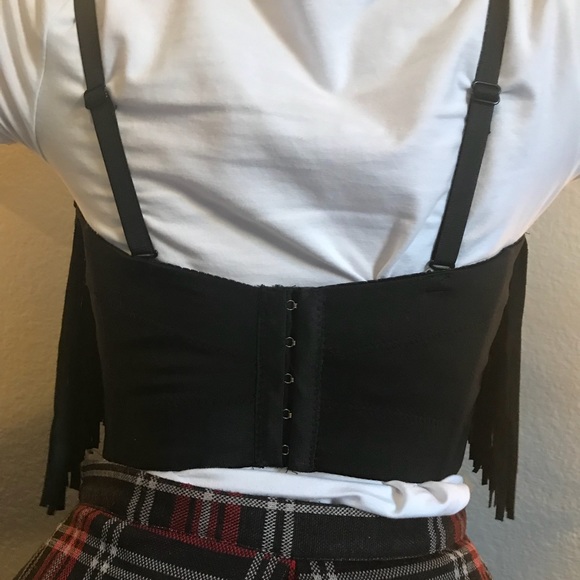 LAST CHANCE* Bohemian Fringe Bustier Top - Picture 8 of 8